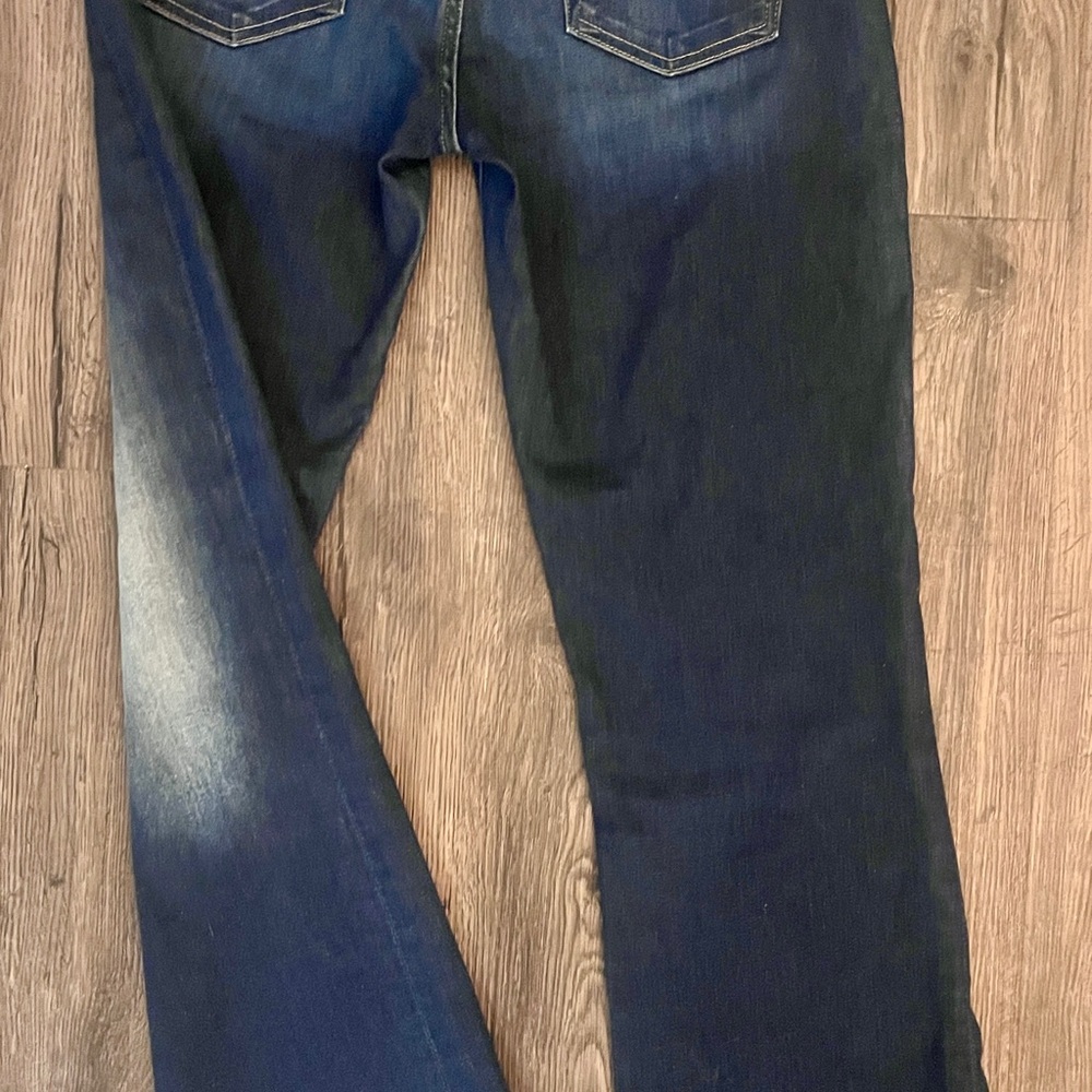 7 For All Mankind Dark Indigo Bootcut Jeans - Picture 8 of 10